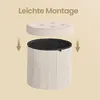 Fußhocker mit Stauraum, faltbarer Hocker mit abnehmbarem Produktbild-Vorschau 6