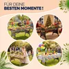 CASARIA® Polyrattan Gartentisch 190x90x74cm mit Ablage Produktbild-Vorschau 8