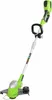 A green and silver electric string trimmer is shown against a white background. Náhled obrázku produktu