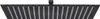 A black square shower head with water spraying from it. Anteprima dell’immagine prodotto