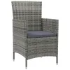 The Living Store Gartenstühle mit Kissen 4 Stk. Poly Rattan Produktbild-Vorschau 3