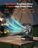 Ventilateur solaire VEVOR 10400 mAh, ventilateur de camping Voir les images du produit 3