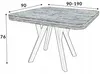 Quadratischer Tisch zaowal 90x90 klappbar auf 190 cm Produktbild-Vorschau 7