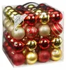 64x Kunststoff Christbaumkugeln Ø 6cm Kugel Box Glanz Produktbild-Vorschau 1