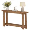 Console en bois massif de 140 cm, table étroite pour Voir les images du produit 12