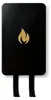 Nordic Flame Löschdecke schwarz gold | 120x120cm Produktbild-Vorschau 1