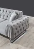 Sofa Set Nova Hellgrau Stellvariante 3+3 Relax- und Produktbild-Vorschau 7