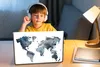 MuchoWow® Laptop Aufkleber Sticker Cover Weltkarte - Produktbild-Vorschau 3