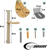 96 cm hoge wandkrabpaal voor katten met 1 plateau - Sisal Productafbeelding-voorbeeld 8
