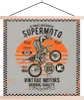 MuchoWow® Textilposter Mancave - Motor - Grau - Orange Produktbild-Vorschau 1
