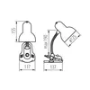 Kanlux 7152 SUZI HR-60-BL Tischleuchte Produktbild-Vorschau 3