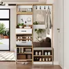 Merax Garderobenset, Wandgarderobe mit Schuhbank, Produktbild-Vorschau 2