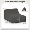 COSTWAY Nafukovací pohovka, podlahová pohovka s plátěným Náhled obrázku produktu 3