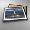 Gerahmtes Poster - Schwarzer Rahmen - Leuchtturm Meer - Produktbild-Vorschau 3