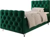 Gepolstertes Boxspringbett 90x200 ADRIA PLUS 2 - grün Produktbild-Vorschau 4