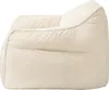 Poltrona pouf in velluto a coste BANANAIR 100x110 cm bianco Anteprima dell’immagine prodotto 4