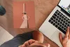 MuchoWow® Mauspad Mousepad Frau - Stadt - Jahrgang 19x23 cm Produktbild-Vorschau 3