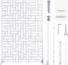 SucceBuy Panneau brise-vue en métal, 119,4 x 193,2 cm, Voir les images du produit 1