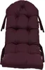 A maroon tufted chair cushion with ties. Anteprima dell’immagine prodotto