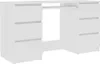 A white desk with drawers against a white background. Náhľad obrázku produktu