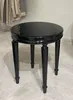 Casa Padrino Luxus Barock Beistelltisch Schwarz - Runder Produktbild-Vorschau 1