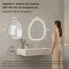 S'AFIELINA specchio da bagno con illuminazione 60×45 cm Anteprima dell’immagine prodotto 3