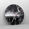 Wanduhr - Rund - Glasuhr - Trommel Staub Trommel - 30x30cm Produktbild-Vorschau 4