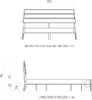 Einzelbett 90x220cm mit Holzkopfteil, Wildeiche massiv Produktbild-Vorschau 5