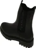 A black Chelsea boot with a thick sole and elasticated side panels. Produktbild-Vorschau