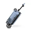 A blue rolling suitcase with black wheels and handle is shown against a white background. Produktbild-Vorschau