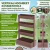 TTL GARDEN Vertikal Hochbeet 4 Etagen Holz – Kräuterbeet Produktbild-Vorschau 2