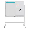 COSTWAY Doppelseitiges mobiles Whiteboard, 120 x 90 cm, Produktbild-Vorschau 1