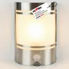 Grafner® Edelstahl Wandlampe mit Bewegungsmelder Produktbild-Vorschau 1