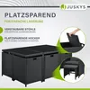 Juskys Polyrattan Sitzgruppe Baracoa XL 11-teilig Produktbild-Vorschau 4