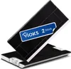 Two black carbon filters are stacked on a white background, with a blue label on the top filter. Produktbild-Vorschau