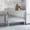 Küchen-Arbeitstisch mit Schiebetüren Edelstahl Produktbild-Vorschau 4