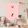 MuchoWow® Poster Dackel auf einem rosa Luftballon 90x120 cm Produktbild-Vorschau 7