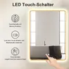 HOKO Gold Badspiegel Led Beleuchtung Rechteck Produktbild-Vorschau 2