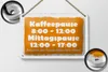 Blechschild Spruch 18x12cm Pausenregelung Produktbild-Vorschau 2