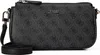 A black Guess handbag with a repeating logo pattern. Anteprima dell’immagine prodotto