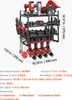 SucceBuy Rangement d'outils mural, étagère à 4 niveaux avec Voir les images du produit 7
