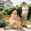 COSTWAY Gartenbank, Holzbank, 2-Sitzer Sitzbank aus Produktbild-Vorschau 2