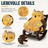 Solar Eulenfigur Garten Deko mit LED Licht, Wasserdichte Produktbild-Vorschau 5