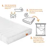 matelas ergonomique 7 zones en mousse froide, 120 x 200 cm, Voir les images du produit 6