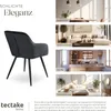 tectake® Esszimmerstuhl Marilyn gepolstert, in Samtoptik 58 Produktbild-Vorschau 8