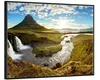 Wallario Wandbild Island Panorama Fluss  Berge und blauer Produktbild-Vorschau 2