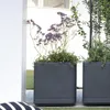 Pot de fleurs carré DEROMA Cosmo, couleur anthracite, avec Voir les images du produit 2
