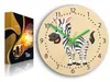 ModernClock, Wanduhr, stille Wanduhr, Kinderwanduhr Zebra Produktbild-Vorschau 4