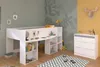 Lit mezzanine Parisot Pirouette 1, blanc/gris ou rose, 90 x Voir les images du produit 16