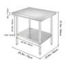 VEVOR Table de travail en acier inoxydable 760 x 600 x 70 Voir les images du produit 8
